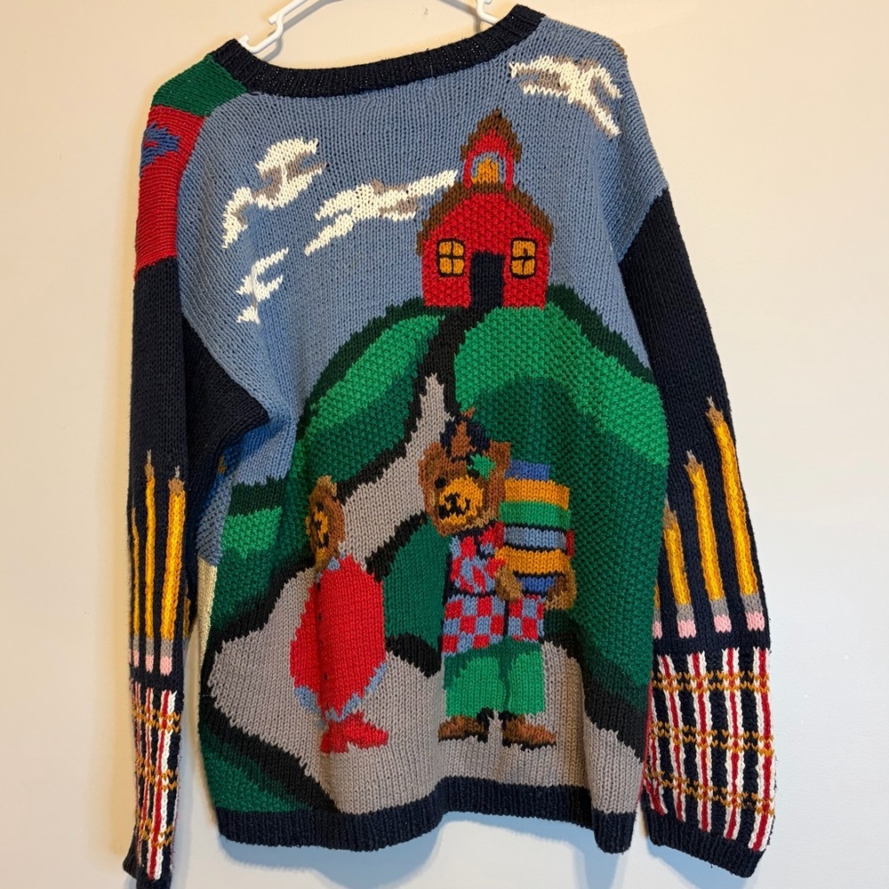 Alexandra Bartlett Multicolor Graphic Cardigan - Picture 4 of 9
